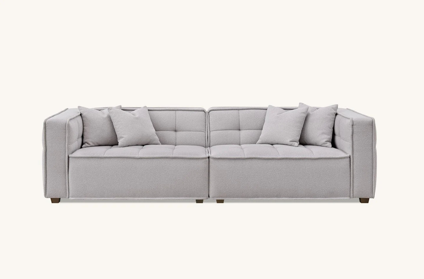 Aluxo Murray 4 Seater in Putty Boucle Fabric