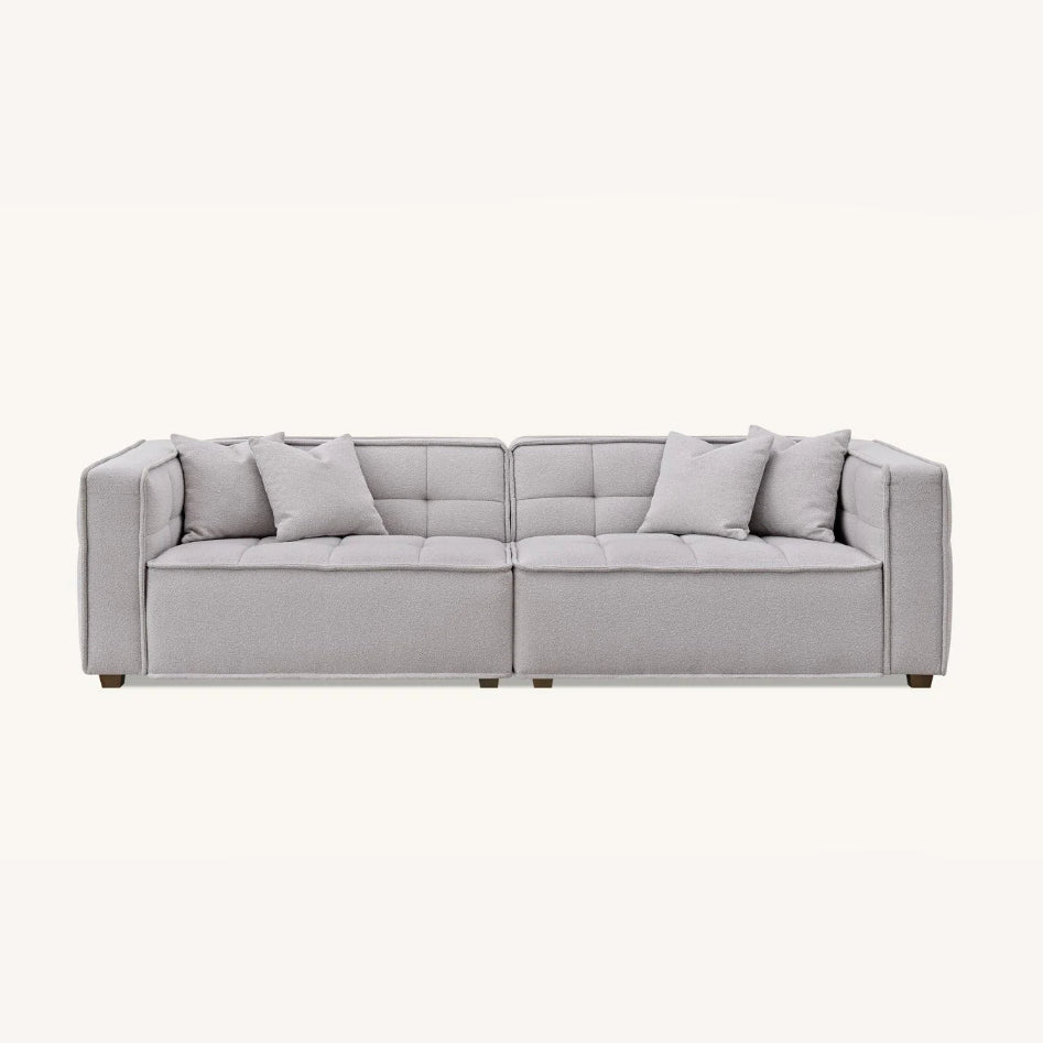 Aluxo Murray 4 Seater in Putty Boucle Fabric