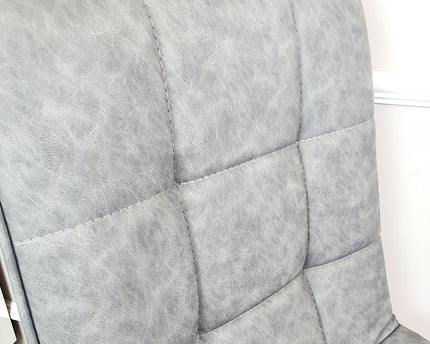 Tara Faux Leather Dining Chair ALL COLOURS with plain Back & Stitch Detail