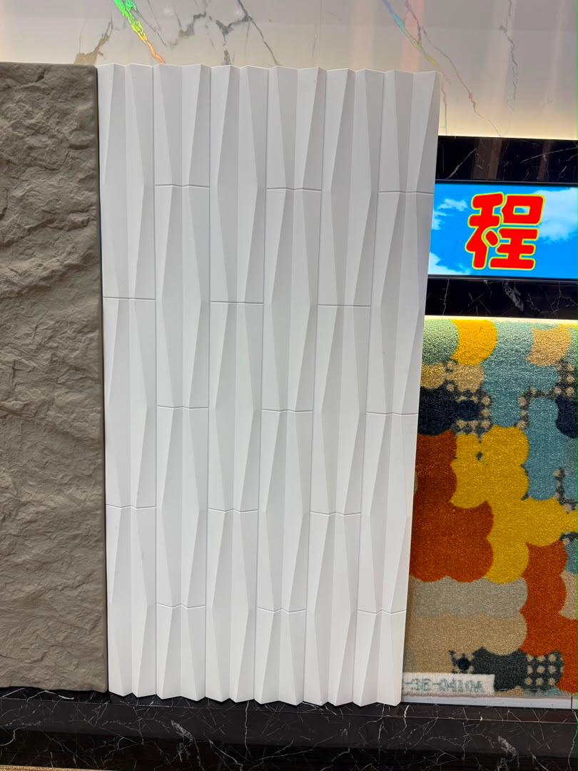 Wall panel wall tile corse off white color 120cm 60cm