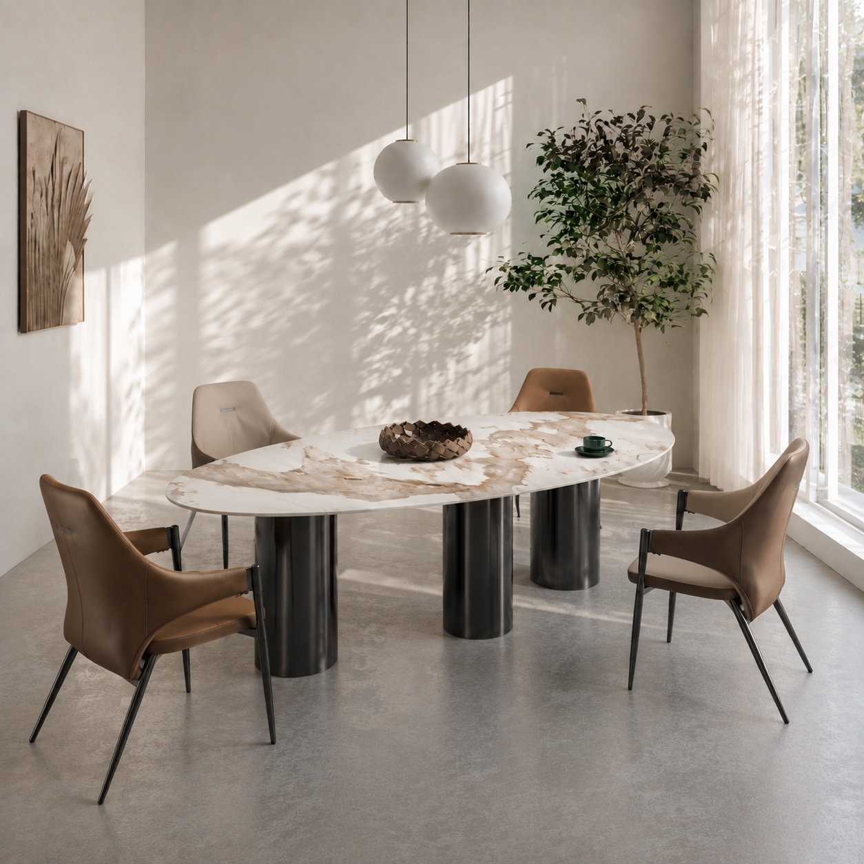 Dining tables Oval Pandora black