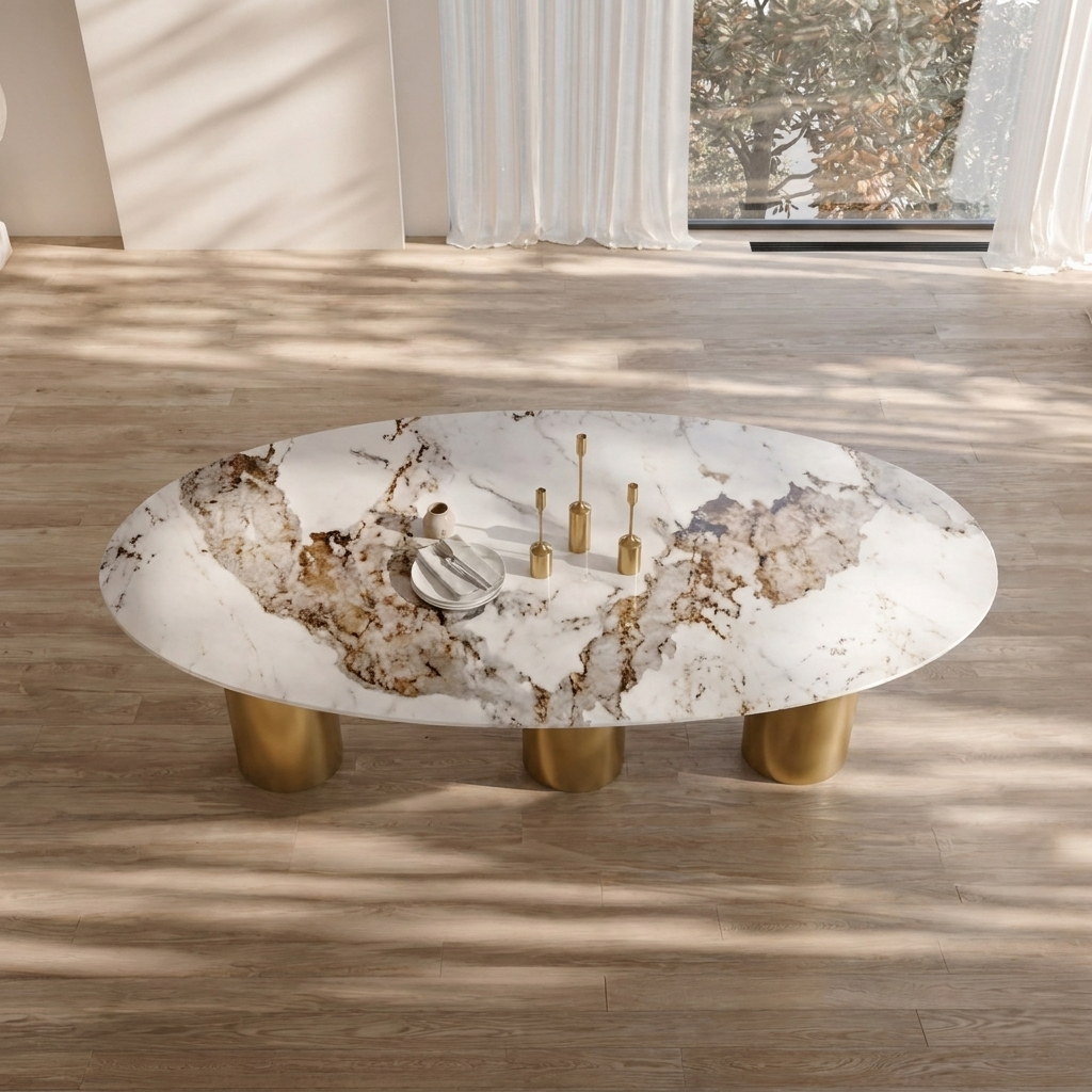 Dining tables Oval Pandora golden