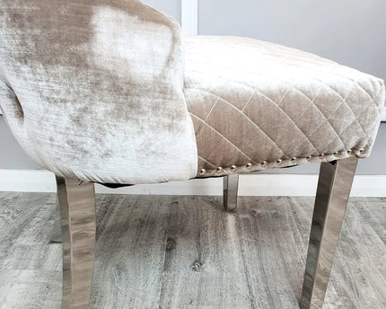 Chelsea Dining Chair ALL COLOURS with Lion Knocker & Buttoned Back