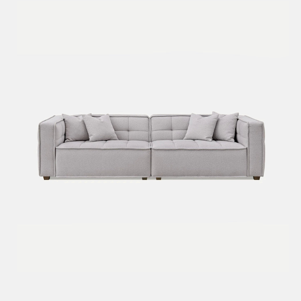 Aluxo Murray 4 Seater in Putty Boucle Fabric