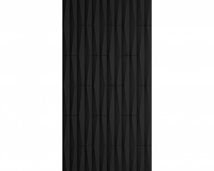 Decorative Ripple Geometric PU Panel in Black - Pack of 2 DECORATIVE WALL PANEL | RIPPLE GEOMETRIC PATTERN | PU PANEL | 5 FINISHES | 4 COLOURS