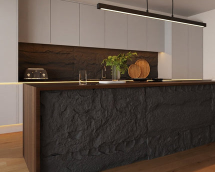 Decorative Stone Effect 3 PU Panel in Espresso - Pack of 2 DECORATIVE WALL PANEL | STONE EFFECT | PU PANEL | 5 FINISHES | 4 COLOURS