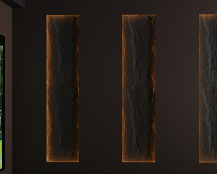 Decorative Stone Effect 3 PU Panel in Espresso - Pack of 2 DECORATIVE WALL PANEL | STONE EFFECT | PU PANEL | 5 FINISHES | 4 COLOURS