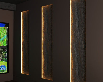 Decorative Stone Effect 3 PU Panel in Espresso - Pack of 2 DECORATIVE WALL PANEL | STONE EFFECT | PU PANEL | 5 FINISHES | 4 COLOURS