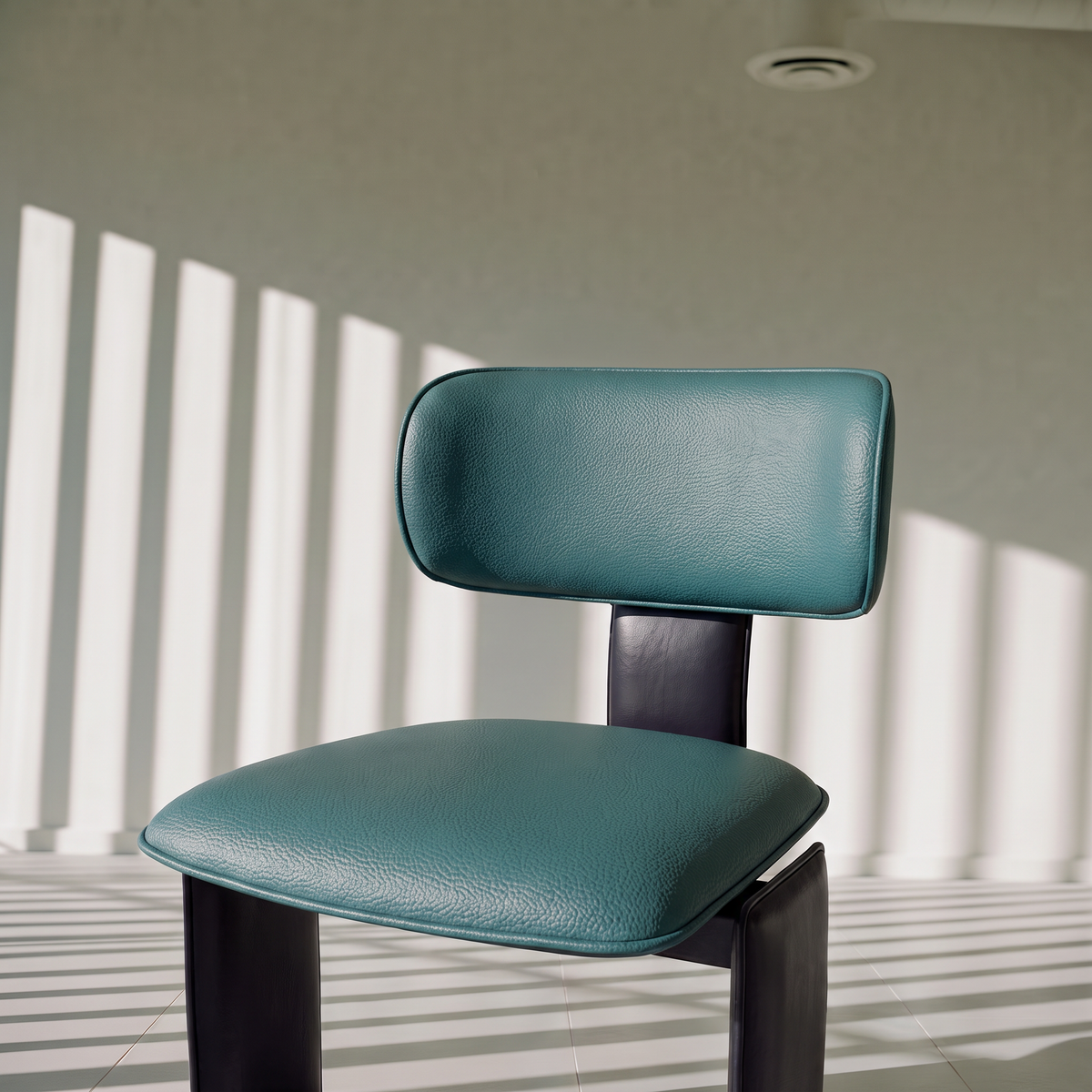 Emerald leather chair
