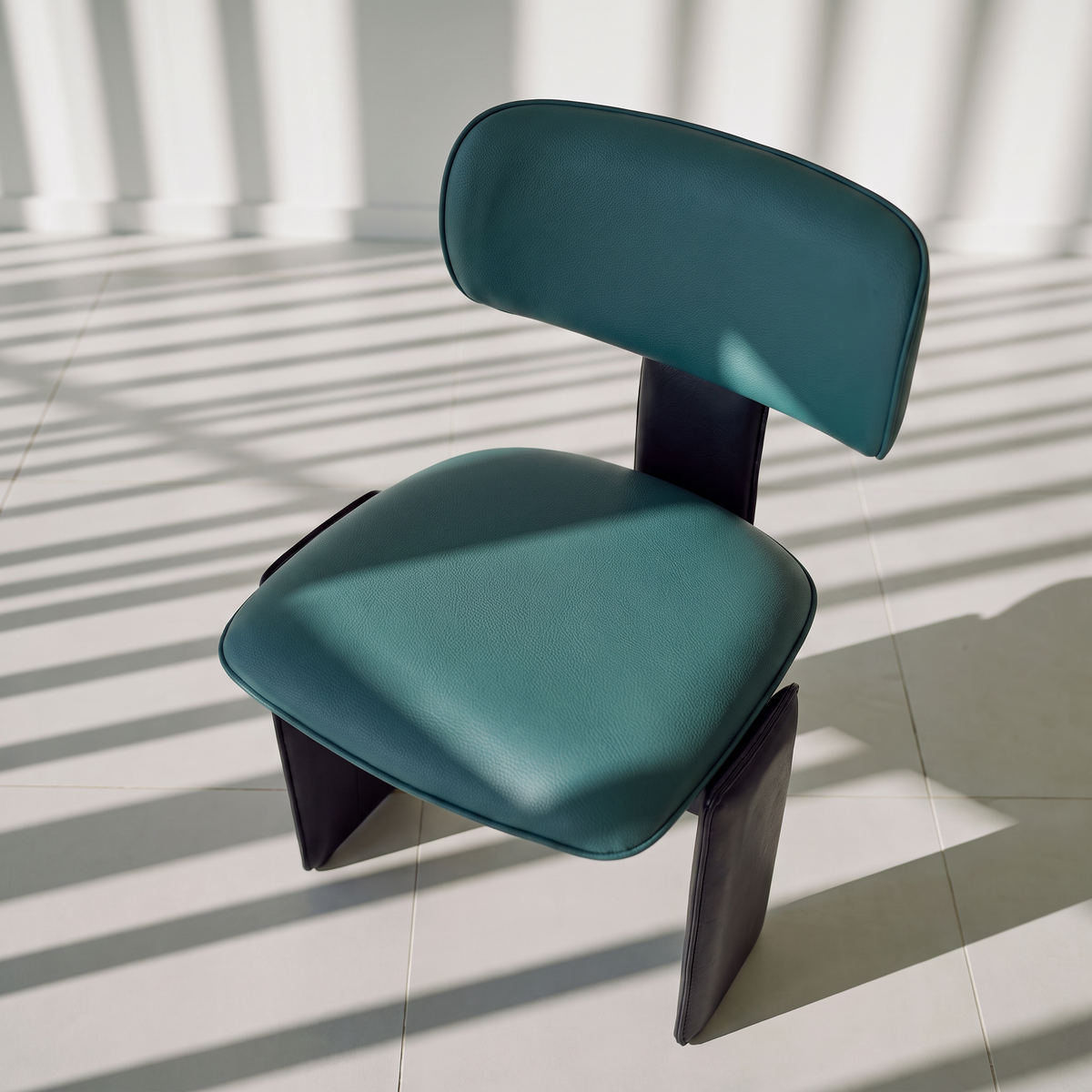 Emerald leather chair