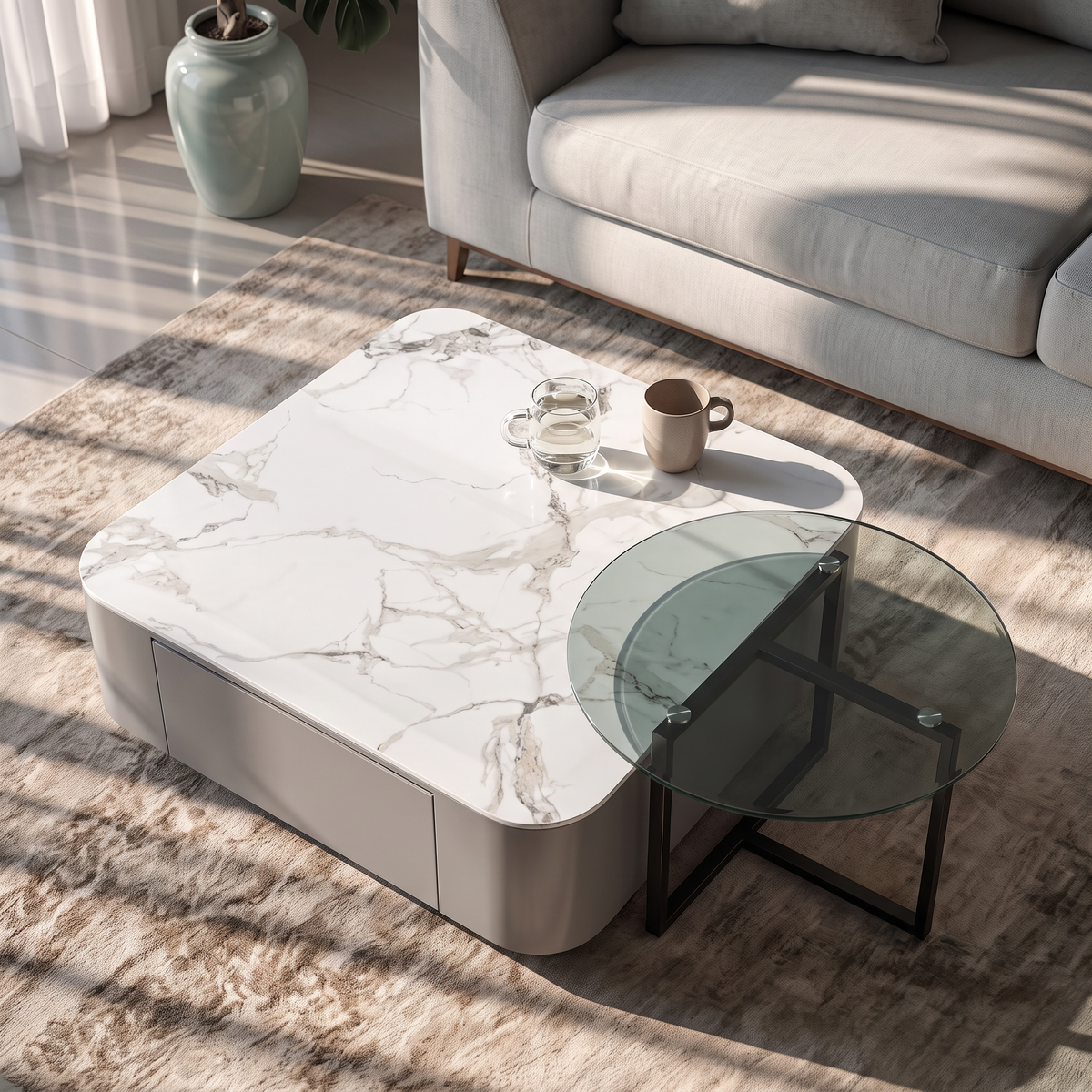 2 coffee table duo
