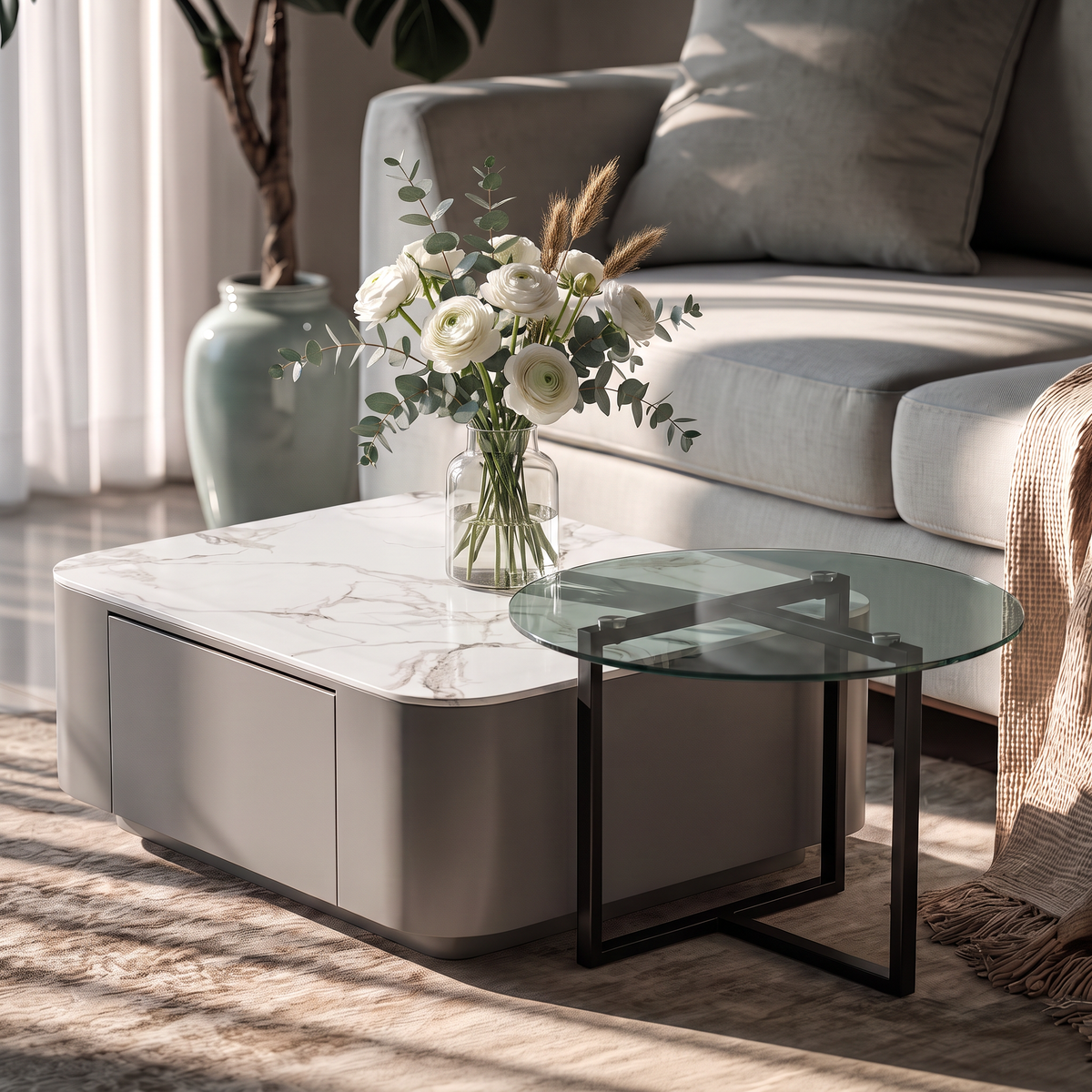 2 coffee table duo