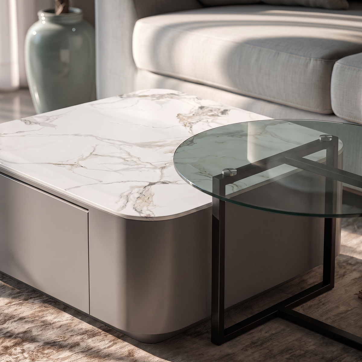 2 coffee table duo