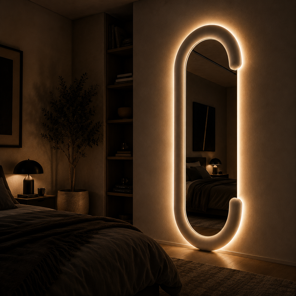 LED Diori Salon Boucle Mirror