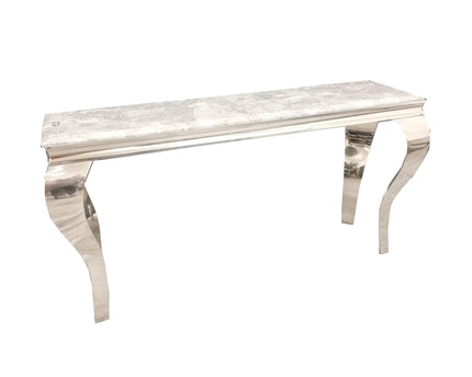 Louis Chrome Console Table