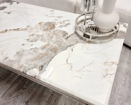 Louis Chrome Coffee Table