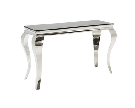 Louis Chrome Console Table