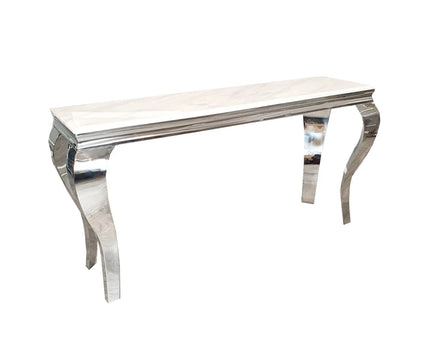 Louis Chrome Console Table