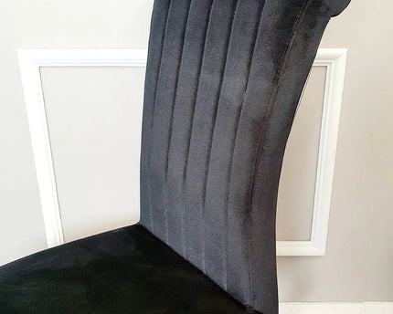 Nicole Dining Chair ALL COLOURS with Plain Back, Line & Cross Stitch