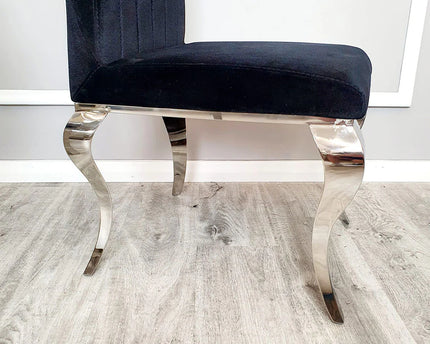 Nicole Dining Chair ALL COLOURS with Plain Back, Line & Cross Stitch