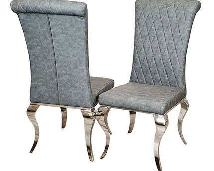 Nicole Dining Chair ALL COLOURS with Plain Back, Line & Cross Stitch
