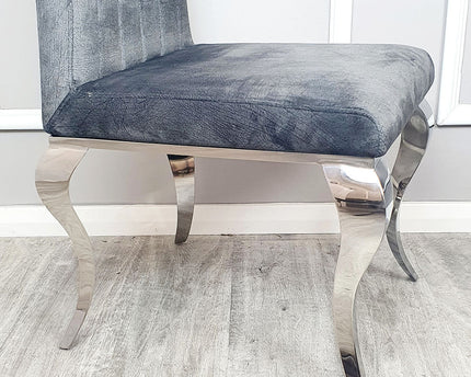 Nicole Dining Chair ALL COLOURS with Plain Back, Line & Cross Stitch