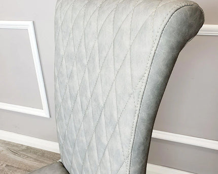 Nicole Dining Chair ALL COLOURS with Plain Back, Line & Cross Stitch