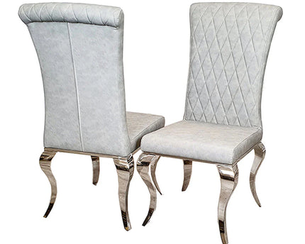 Nicole Dining Chair ALL COLOURS with Plain Back, Line & Cross Stitch