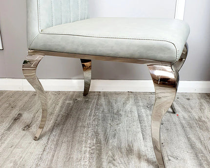 Nicole Dining Chair ALL COLOURS with Plain Back, Line & Cross Stitch