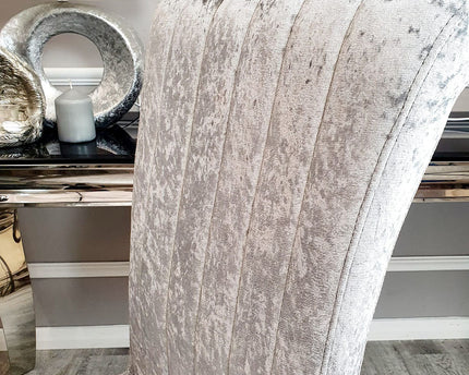 Nicole Dining Chair ALL COLOURS with Plain Back, Line & Cross Stitch