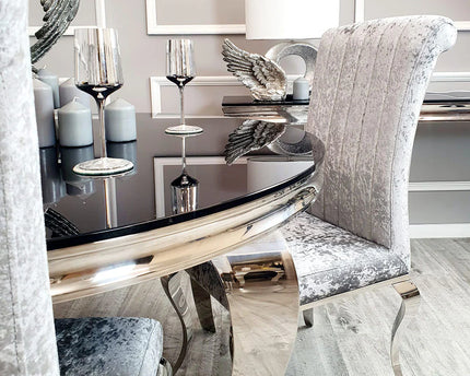 Nicole Dining Chair ALL COLOURS with Plain Back, Line & Cross Stitch