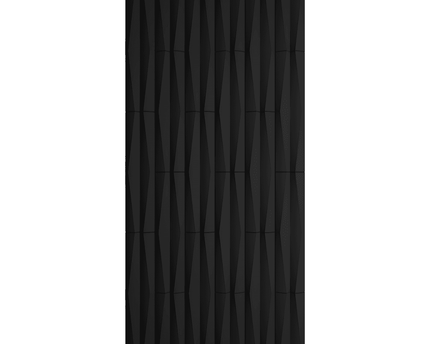 Decorative Ripple Geometric PU Panel in Black - Pack of 2 DECORATIVE WALL PANEL | RIPPLE GEOMETRIC PATTERN | PU PANEL | 5 FINISHES | 4 COLOURS