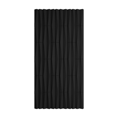 Decorative Ripple Geometric PU Panel in Black - Pack of 2 DECORATIVE WALL PANEL | RIPPLE GEOMETRIC PATTERN | PU PANEL | 5 FINISHES | 4 COLOURS