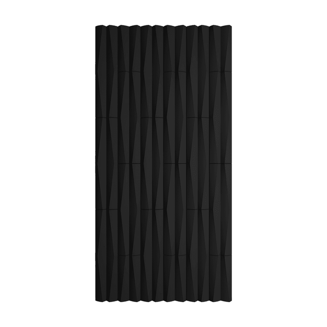 Decorative Ripple Geometric PU Panel in Black - Pack of 2 DECORATIVE WALL PANEL | RIPPLE GEOMETRIC PATTERN | PU PANEL | 5 FINISHES | 4 COLOURS