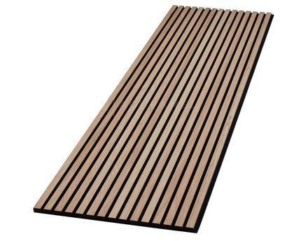 Walnut Decorative Acoustic Slat Wall Panel - 2400mm x 600mm